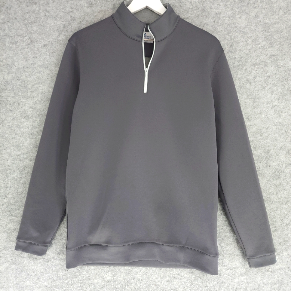 Mizzen+Main Gray Zip Up Sweater